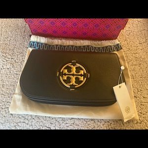 Tory Burch black leather Bag , brand new with tags and dust bag